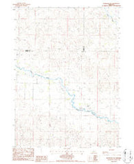 Koshopah SW Nebraska Historical topographic map, 1:24000 scale, 7.5 X 7.5 Minute, Year 1986