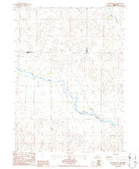 Koshopah SW Nebraska Historical topographic map, 1:24000 scale, 7.5 X 7.5 Minute, Year 1986