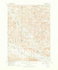 Koshopah Nebraska Historical topographic map, 1:62500 scale, 15 X 15 Minute, Year 1949