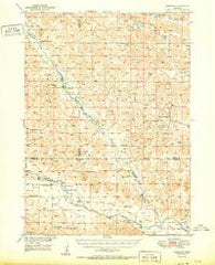 Koshopah Nebraska Historical topographic map, 1:62500 scale, 15 X 15 Minute, Year 1951