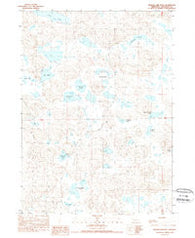 Krause Lake East Nebraska Historical topographic map, 1:24000 scale, 7.5 X 7.5 Minute, Year 1989