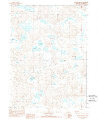 Krause Lake East Nebraska Historical topographic map, 1:24000 scale, 7.5 X 7.5 Minute, Year 1989