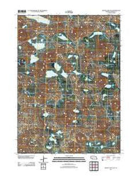 Krause Lake East Nebraska Historical topographic map, 1:24000 scale, 7.5 X 7.5 Minute, Year 2011