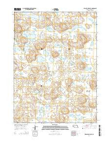 Krause Lake East Nebraska Current topographic map, 1:24000 scale, 7.5 X 7.5 Minute, Year 2014