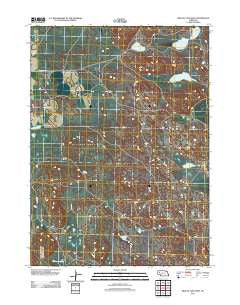 Krause Lake West Nebraska Historical topographic map, 1:24000 scale, 7.5 X 7.5 Minute, Year 2011
