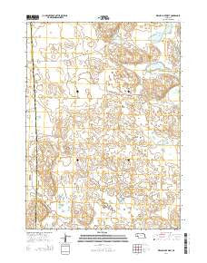 Krause Lake West Nebraska Current topographic map, 1:24000 scale, 7.5 X 7.5 Minute, Year 2014