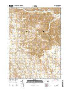 Kyle Creek Nebraska Current topographic map, 1:24000 scale, 7.5 X 7.5 Minute, Year 2014