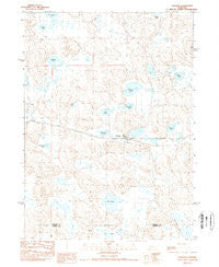Lakeside Nebraska Historical topographic map, 1:24000 scale, 7.5 X 7.5 Minute, Year 1989