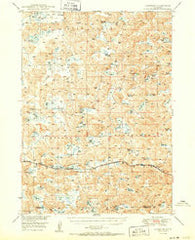 Lakeside Nebraska Historical topographic map, 1:62500 scale, 15 X 15 Minute, Year 1950