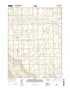 Lamar Nebraska Current topographic map, 1:24000 scale, 7.5 X 7.5 Minute, Year 2014