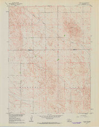 Lamar NE Nebraska Historical topographic map, 1:24000 scale, 7.5 X 7.5 Minute, Year 1961