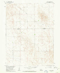Lamar Nebraska Historical topographic map, 1:24000 scale, 7.5 X 7.5 Minute, Year 1961