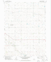 Lamar Nebraska Historical topographic map, 1:24000 scale, 7.5 X 7.5 Minute, Year 1973