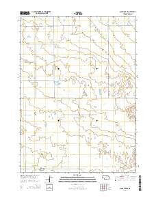 Lambs Lake NE Nebraska Current topographic map, 1:24000 scale, 7.5 X 7.5 Minute, Year 2014