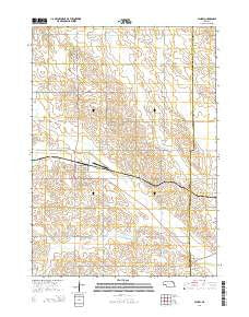 Laurel Nebraska Current topographic map, 1:24000 scale, 7.5 X 7.5 Minute, Year 2014