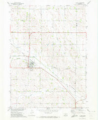 Laurel Nebraska Historical topographic map, 1:24000 scale, 7.5 X 7.5 Minute, Year 1971