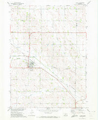 Laurel Nebraska Historical topographic map, 1:24000 scale, 7.5 X 7.5 Minute, Year 1971