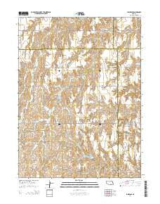 Lawrence Nebraska Current topographic map, 1:24000 scale, 7.5 X 7.5 Minute, Year 2014