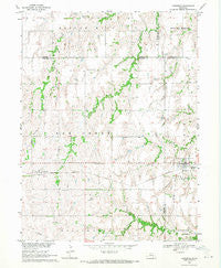 Lawrence Nebraska Historical topographic map, 1:24000 scale, 7.5 X 7.5 Minute, Year 1969
