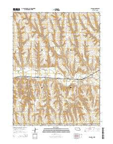 Lebanon Nebraska Current topographic map, 1:24000 scale, 7.5 X 7.5 Minute, Year 2014