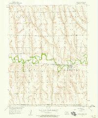 Lebanon Nebraska Historical topographic map, 1:24000 scale, 7.5 X 7.5 Minute, Year 1957