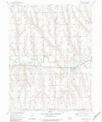 Lebanon Nebraska Historical topographic map, 1:24000 scale, 7.5 X 7.5 Minute, Year 1957