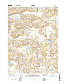 Lena Nebraska Current topographic map, 1:24000 scale, 7.5 X 7.5 Minute, Year 2014