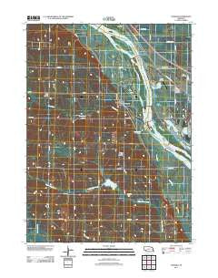 Leshara Nebraska Historical topographic map, 1:24000 scale, 7.5 X 7.5 Minute, Year 2011