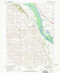 Leshara Nebraska Historical topographic map, 1:24000 scale, 7.5 X 7.5 Minute, Year 1968