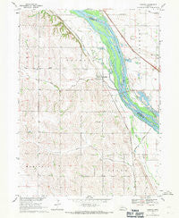 Leshara Nebraska Historical topographic map, 1:24000 scale, 7.5 X 7.5 Minute, Year 1968