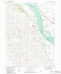 Leshara Nebraska Historical topographic map, 1:24000 scale, 7.5 X 7.5 Minute, Year 1968