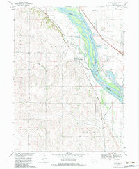 Leshara Nebraska Historical topographic map, 1:24000 scale, 7.5 X 7.5 Minute, Year 1968
