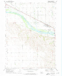 Lewellen Nebraska Historical topographic map, 1:24000 scale, 7.5 X 7.5 Minute, Year 1971