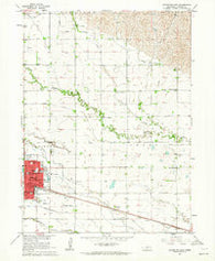 Lexington East Nebraska Historical topographic map, 1:24000 scale, 7.5 X 7.5 Minute, Year 1962