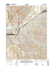 Lincoln Nebraska Current topographic map, 1:24000 scale, 7.5 X 7.5 Minute, Year 2014