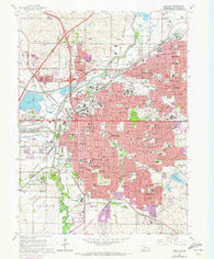 Lincoln Nebraska Historical topographic map, 1:24000 scale, 7.5 X 7.5 Minute, Year 1964