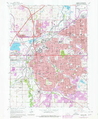 Lincoln Nebraska Historical topographic map, 1:24000 scale, 7.5 X 7.5 Minute, Year 1964