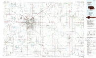 Lincoln Nebraska Historical topographic map, 1:100000 scale, 30 X 60 Minute, Year 1986