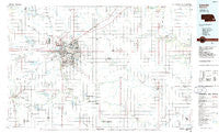 Lincoln Nebraska Historical topographic map, 1:100000 scale, 30 X 60 Minute, Year 1986