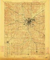 Lincoln Nebraska Historical topographic map, 1:125000 scale, 30 X 30 Minute, Year 1897