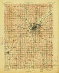 Lincoln Nebraska Historical topographic map, 1:125000 scale, 30 X 30 Minute, Year 1897