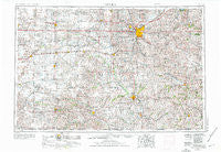 Lincoln Nebraska Historical topographic map, 1:250000 scale, 1 X 2 Degree, Year 1955
