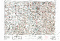 Lincoln Nebraska Historical topographic map, 1:250000 scale, 1 X 2 Degree, Year 1955