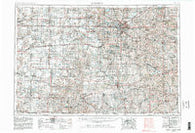 Lincoln Nebraska Historical topographic map, 1:250000 scale, 1 X 2 Degree, Year 1955