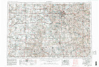 Lincoln Nebraska Historical topographic map, 1:250000 scale, 1 X 2 Degree, Year 1955