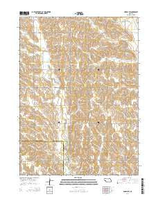 Lindsay SW Nebraska Current topographic map, 1:24000 scale, 7.5 X 7.5 Minute, Year 2014