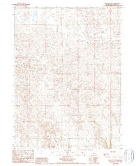 Linscott SW Nebraska Historical topographic map, 1:24000 scale, 7.5 X 7.5 Minute, Year 1986