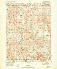 Linscott Nebraska Historical topographic map, 1:62500 scale, 15 X 15 Minute, Year 1950
