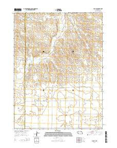 Lisco SE Nebraska Current topographic map, 1:24000 scale, 7.5 X 7.5 Minute, Year 2014