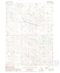 Long Lake Nebraska Historical topographic map, 1:24000 scale, 7.5 X 7.5 Minute, Year 1985